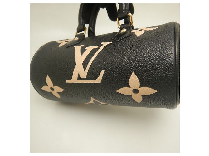 Borsa Louis Vuitton Bicolor Monogram Empreinte Papillon BB Nero - vista 6