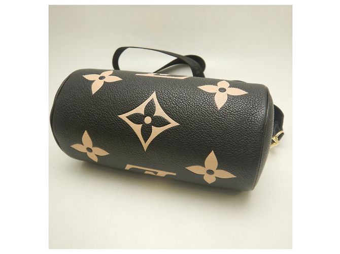 Borsa Louis Vuitton Bicolor Monogram Empreinte Papillon BB Nero - vista 7