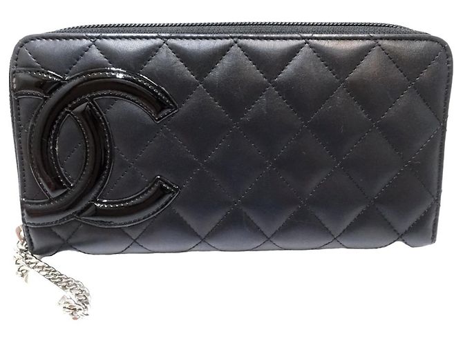 Chanel Classic Long Zip Wallet AP0242 aus schwarzem Lammleder - Ansicht 3