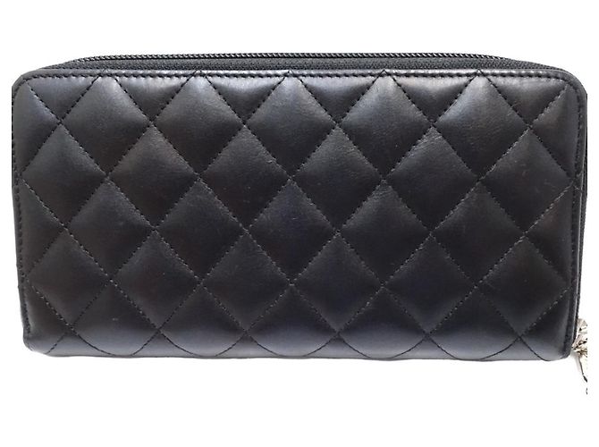 Chanel Classic Long Zip Wallet AP0242 aus schwarzem Lammleder - Ansicht 4