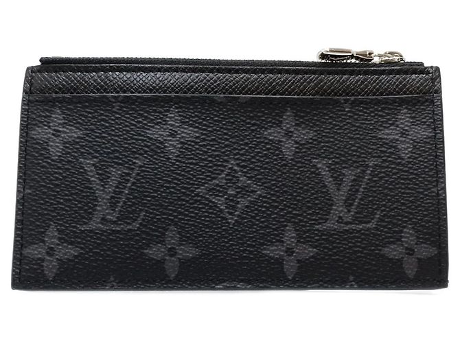 Louis Vuitton Monogram Eclipse Coin Purse Black - view 2