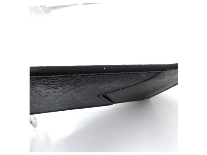 Louis Vuitton Monogram Eclipse Coin Purse Black - view 6