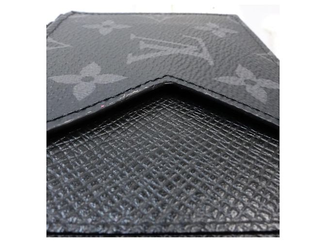 Louis Vuitton Monogram Eclipse Coin Purse Black - view 7