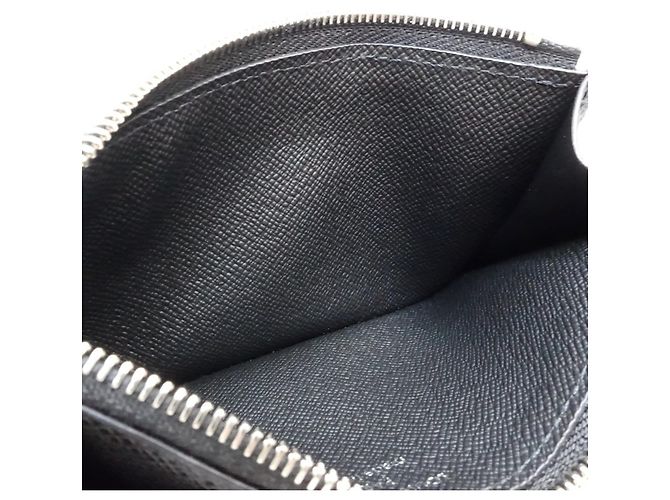 Louis Vuitton Monogram Eclipse Coin Purse Black - view 9