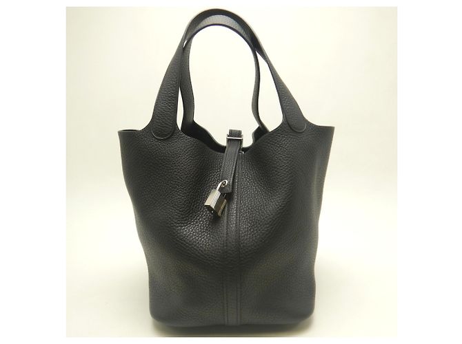 Hermès Borsa Hermes Picotin Lock MM Nero - vista 4