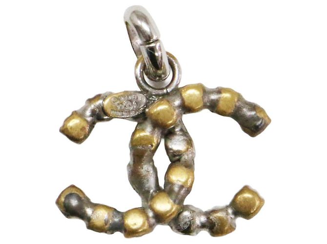 Charm pendente Chanel Coco Mark con strass Argento - vista 2