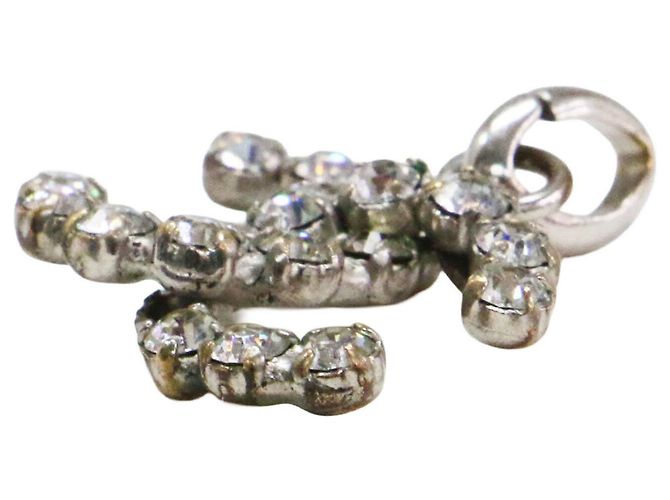 Charm pendente Chanel Coco Mark con strass Argento - vista 4