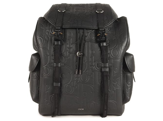 Zaino Christian Dior in pelle nera Nero - vista 4