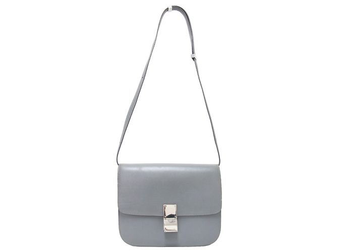 Céline Borsa a tracolla Celine Classic Box Marrone - vista 3