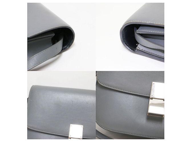Céline Borsa a tracolla Celine Classic Box Marrone - vista 9