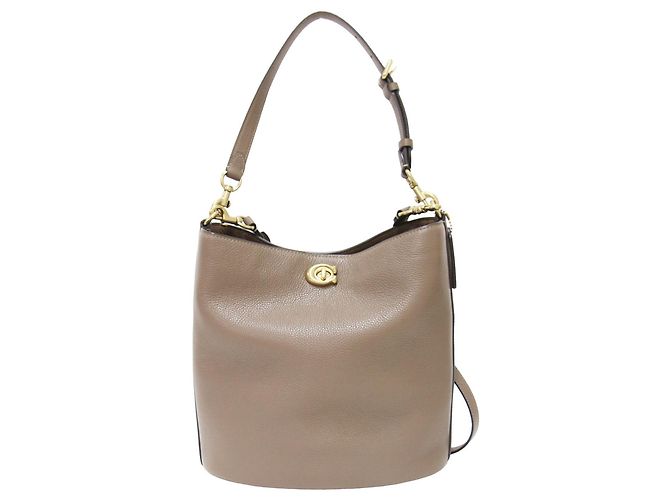 Borsa a secchiello morbida Willow COACH Marrone - vista 3