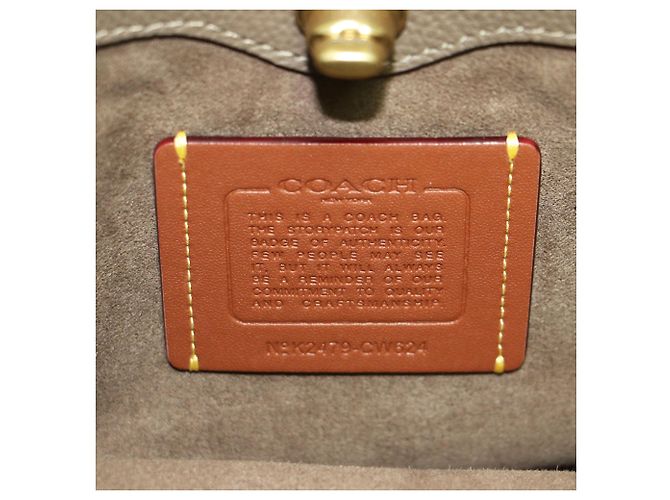 Borsa a secchiello morbida Willow COACH Marrone - vista 7