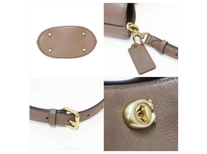 Borsa a secchiello morbida Willow COACH Marrone - vista 8