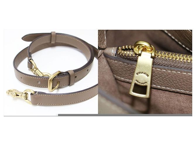 Borsa a secchiello morbida Willow COACH Marrone - vista 9