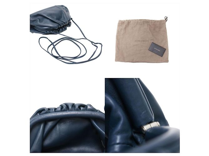Bottega Veneta Borsa a spalla The Pouch 20 Blu navy - vista 8