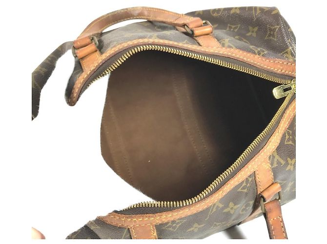 Borsa Louis Vuitton Monogram Saxophone 35 Marrone - vista 14