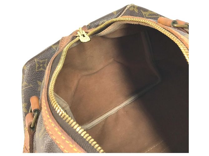 Borsa Louis Vuitton Monogram Saxophone 35 Marrone - vista 15