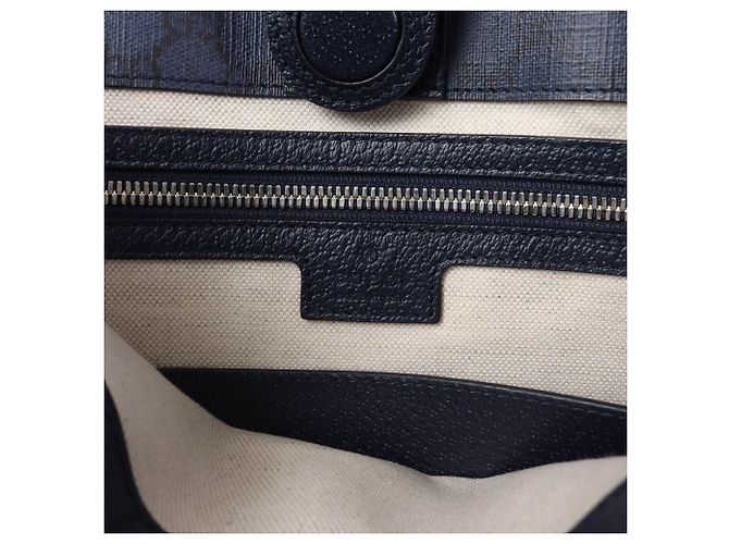 Borsa Tote Gucci Ophidia GG Medium Blu - vista 7