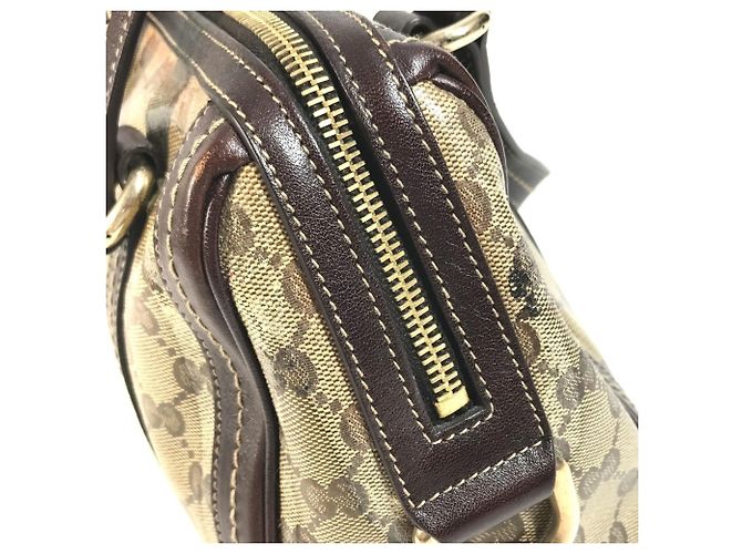 Borsa Mini Boston Gucci Hysteria Beige Marrone scuro - vista 10