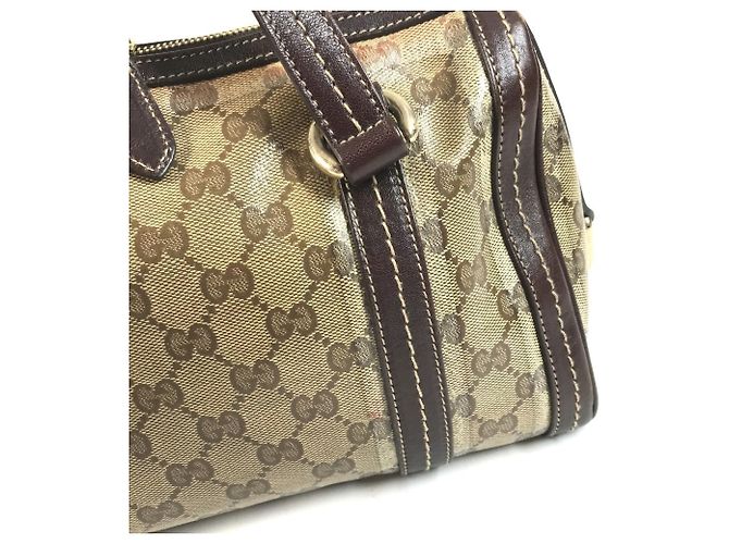 Borsa Mini Boston Gucci Hysteria Beige Marrone scuro - vista 11
