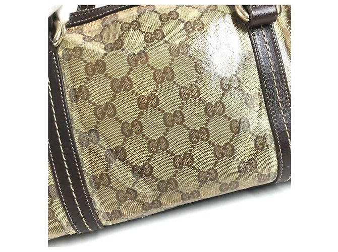 Borsa Mini Boston Gucci Hysteria Beige Marrone scuro - vista 14