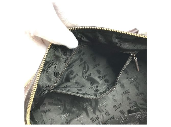 Borsa Mini Boston Gucci Hysteria Beige Marrone scuro - vista 15