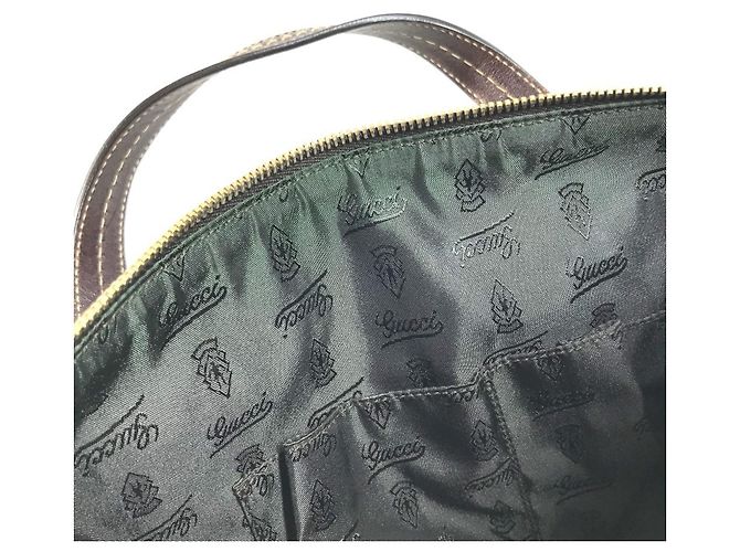 Borsa Mini Boston Gucci Hysteria Beige Marrone scuro - vista 16