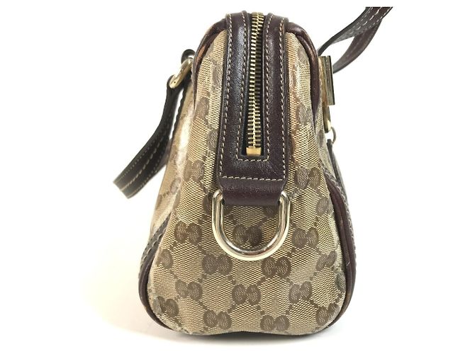 Borsa Mini Boston Gucci Hysteria Beige Marrone scuro - vista 4