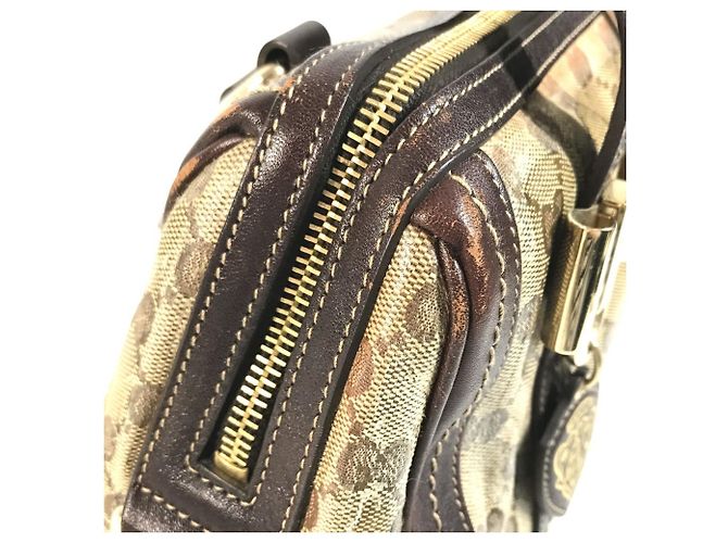 Borsa Mini Boston Gucci Hysteria Beige Marrone scuro - vista 9