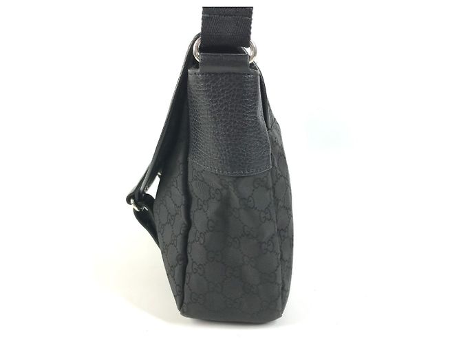 Borsa a tracolla Gucci Logo GG Crossbody Flap Pouch Nero - vista 3