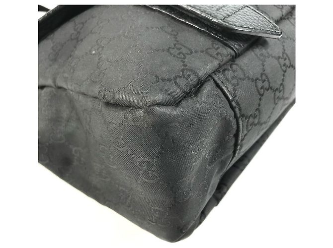 Borsa a tracolla Gucci Logo GG Crossbody Flap Pouch Nero - vista 7