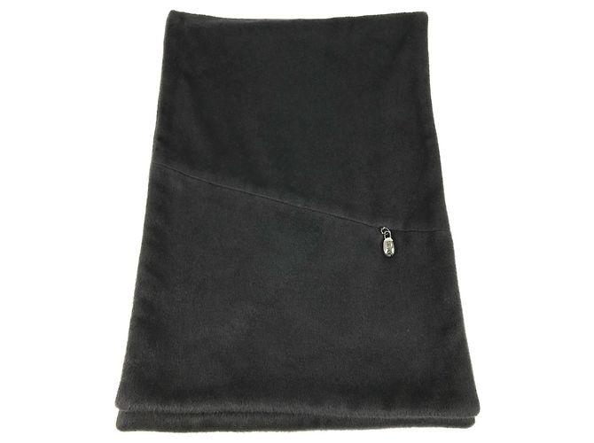 Stola in pelliccia grigia Christian Dior Marrone - vista 9