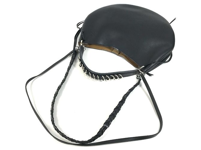 Borsa Hobo Chain Fortune Loewe 326.62.P66 Nero - vista 8