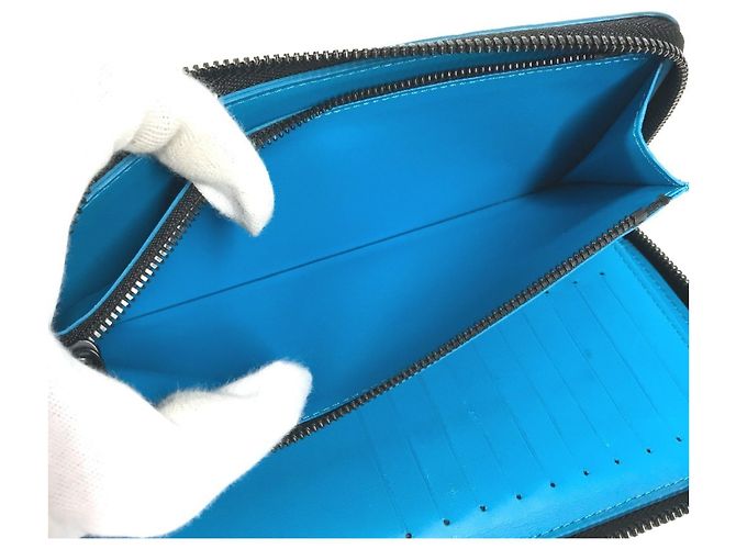 Louis Vuitton Taurillon Blue Langbeutel Blau - Ansicht 11