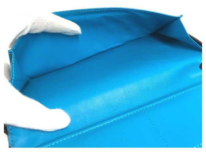 Louis Vuitton Taurillon Blue Langbeutel Blau - Ansicht 12