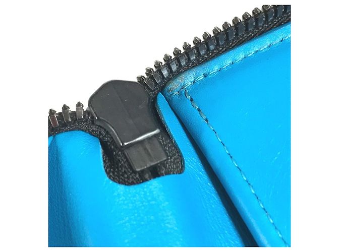 Louis Vuitton Taurillon Blue Langbeutel Blau - Ansicht 15