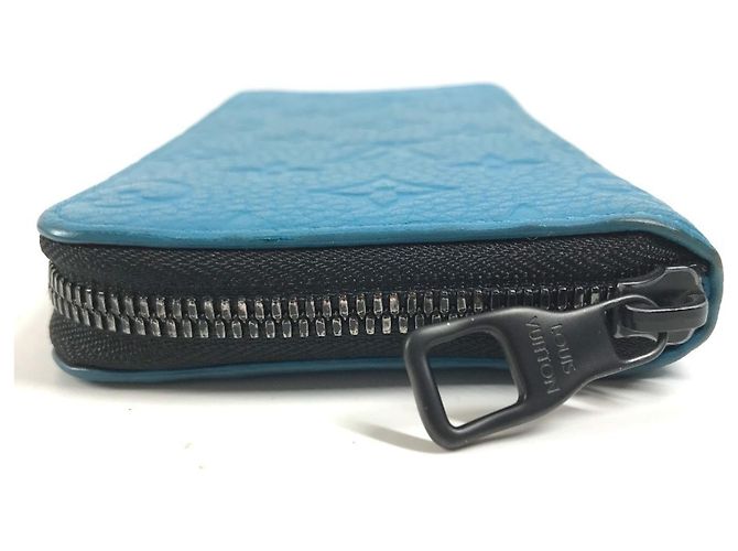 Louis Vuitton Taurillon Blue Langbeutel Blau - Ansicht 3