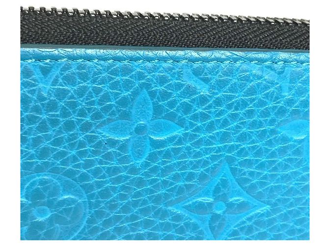 Louis Vuitton Taurillon Blue Langbeutel Blau - Ansicht 9