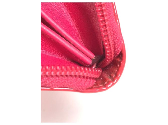 Carteira longa bi-fold Chanel rosa e branca Branco - vista 10