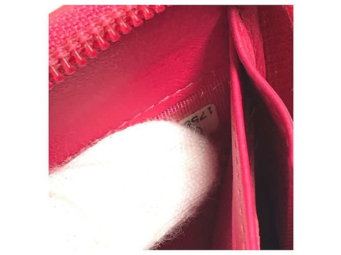 Carteira longa bi-fold Chanel rosa e branca Branco - vista 11