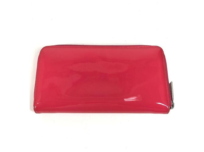 Carteira longa bi-fold Chanel rosa e branca Branco - vista 12