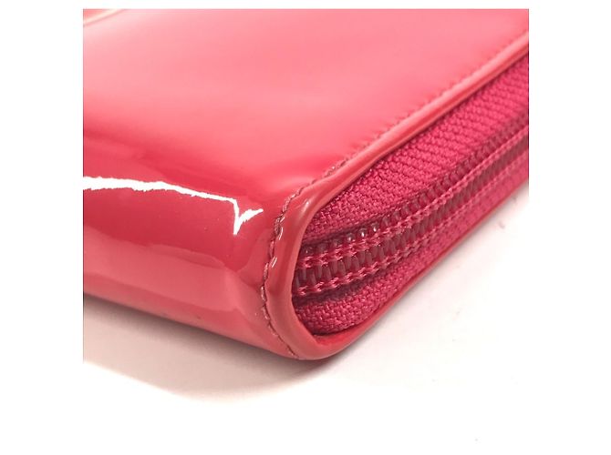 Carteira longa bi-fold Chanel rosa e branca Branco - vista 16