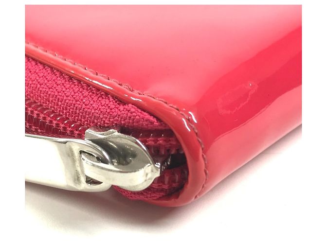 Carteira longa bi-fold Chanel rosa e branca Branco - vista 2