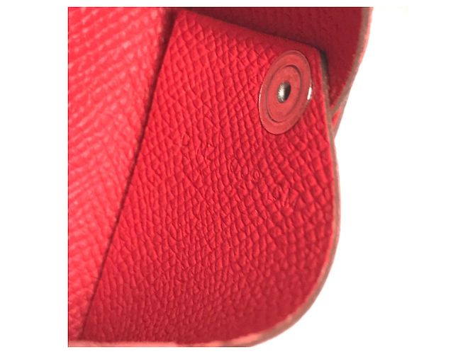 Hermès Tarjetero Hermes Calvi Roja - vista 11