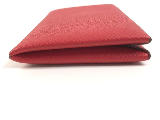 Hermès Tarjetero Hermes Calvi Roja - vista 4