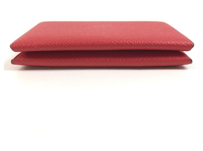 Hermès Tarjetero Hermes Calvi Roja - vista 5