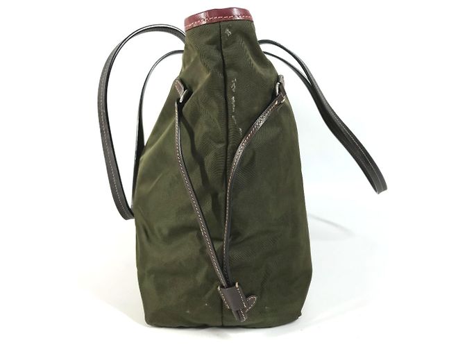 Borsa Tote/Borsa a Tracolla Prada Triangle Logo Rosso Cachi - vista 3