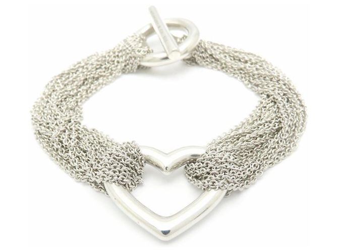 Tiffany & Co Bracciale a catena Tiffany Open Heart con chiusura a T - vista 2