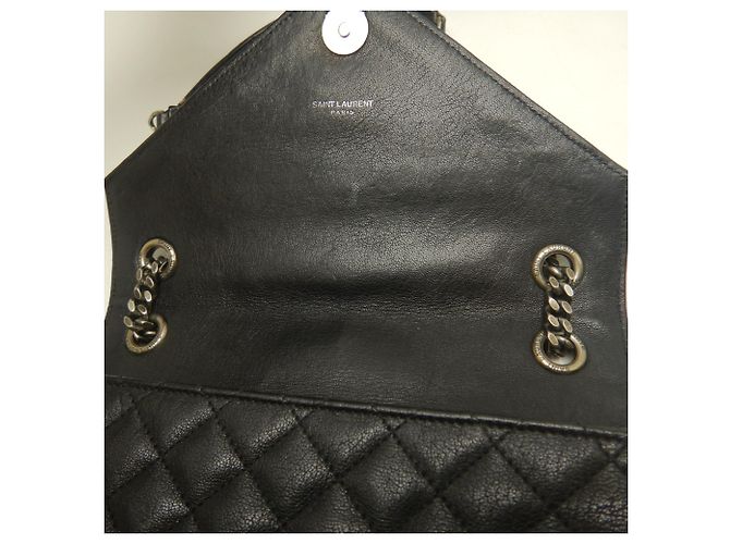Borsa a tracolla in pelle nera Yves Saint Laurent - vista 20