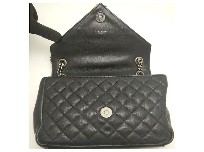 Borsa a tracolla in pelle nera Yves Saint Laurent - vista 5